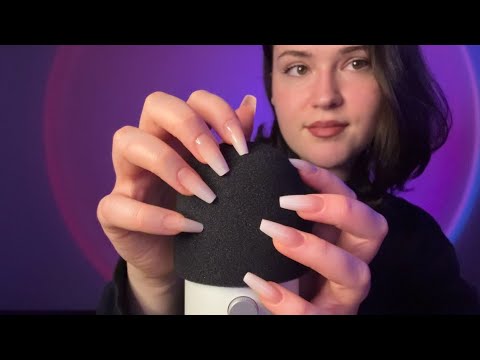 ASMR Scratching and Rambling You to Sleep (whispered, foam cover)