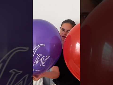 Two Big Balloons #asmr #balloon #funny #blowing