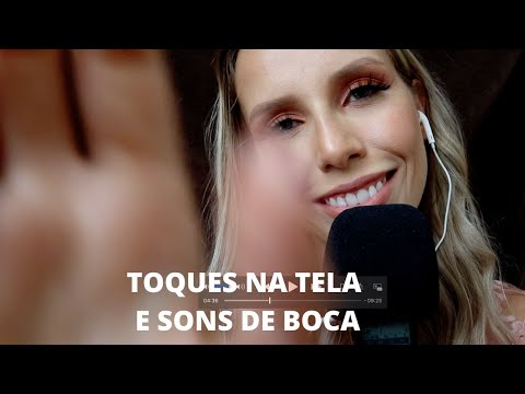 ASMR SONS DE BOCA E TOQUES NA TELA ASMR - Bruna ASMR