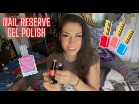 ASMR Nail Reserve gel nail polish review & application demo. Filing ...