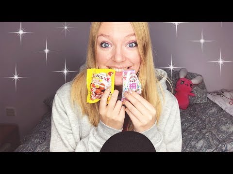 ASMR Trying Japanese Snacks (Whispering, Eating Sounds)