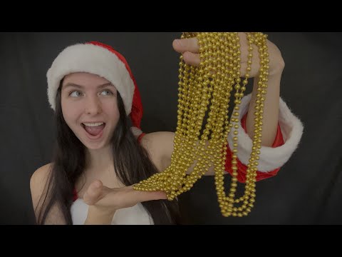 ASMR ESPAÑOL NAVIDEÑO 🎁 sonidos 3D relajantes y mi voz suave con acento ruso🎄