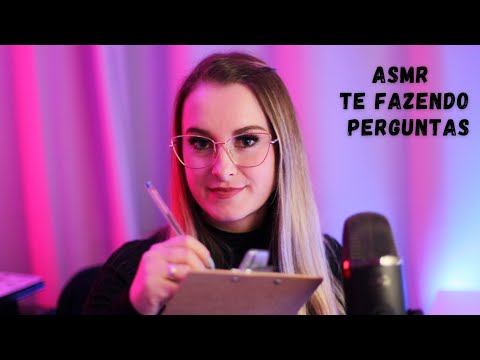 ASMR TE FAZENDO PERGUNTAS PESSOAIS e CONSTRANGEDORAS | Roleplay | Sussurros de orelha a orelha