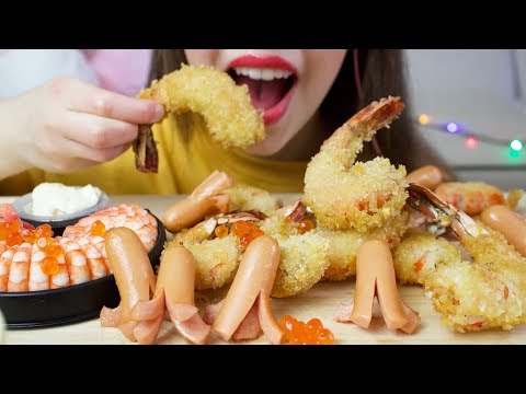 ASMR CRUNCHY SHRIMP TEMPURA (Satisfying Eating Sounds) No Talking