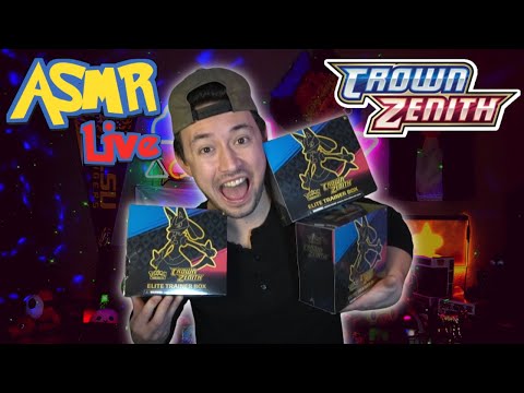 🔴 ASMR | ❗ Opening 3 New Crown Zenith ETB's! | @pokepopbros Giveaway| 🔥 30 Packs!