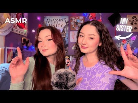 ASMR WITH MY SISTER! *Hand Sounds* Fast vs Slow, Wet vs Dry