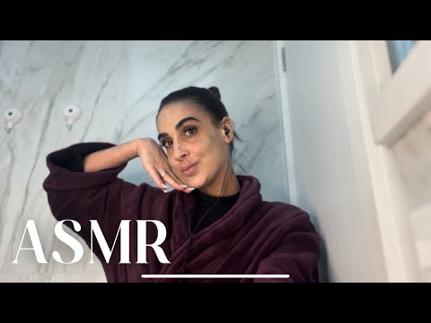 ASMR | Desarrume-se comigo - Hidratação noturna e skincare