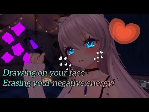 drawing and erasing all your negative energy! | ASMR