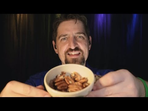 ASMR Ear to Ear Ramble (No Eating) Cracking Pecans