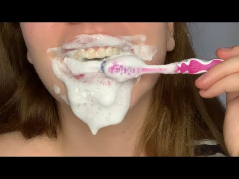 ASMR | 💗Teeth Brushing 🦷💗🦷 Satisfying Sounds and Big Foam 💨