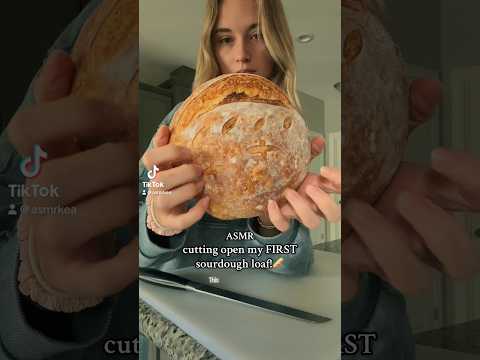 IM A BAKER NOW THIS IS THE COOLEST THING IVE EVER DONE!! #asmr #sourdough #asmrvideo #asmrsounds