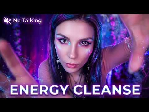 ASMR Fast Hand Movements & Sounds, Reiki Energy Cleanse, Fluffy Mic Brushing, Coconut Rain TkTk 💜