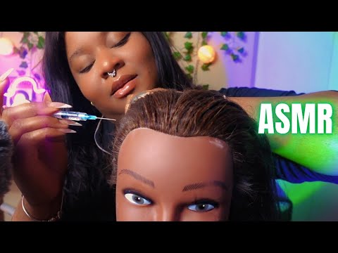 ASMR | DANDRUFF REMOVAL  🔎💆🏽‍♀️Massaging, Injecting, Scratching, Detangling | ASMR Cakex