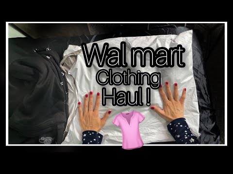 ASMR Clothing Haul (Walmart) Plastic Crinkle Whisper - Crinkles & Fabric Sounds.