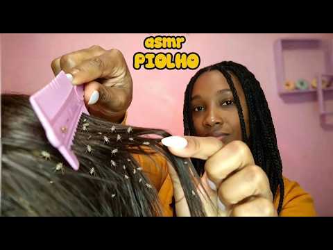 ASMR PIOLHO - Amiga Tira PIOLHOS do seu Cabelo na Sala de Aula 🎒📝 | ROLEPLAY Caseirinho ✨