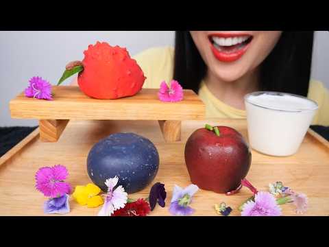 VIRAL FRUIT MOUSSE CAKE DESSERT (ASMR EATING SOUNDS) NO TALKING | SAS-ASMR