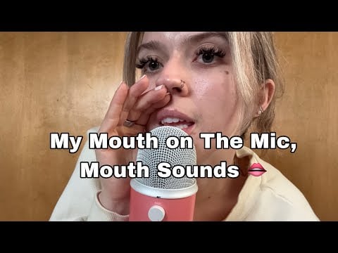 ASMR| Mouth on the Mic, Mouth Sounds! Extreme Sensitivity! + Tapping on New Items 