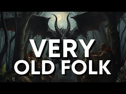 💀Very Old Folk | 31 Nights of Lovecraft (Night 19) | ASMR + Fireplace, Light Rain Ambiance