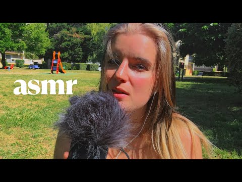 Seule dans un parc en soft spoken ☁️ Hand movements🌙 ASMR