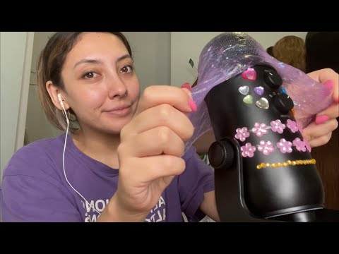 ASMR Slime on the microphone 💖 pt 2 ~underwater sounds~ | Whispered