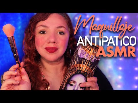 ASMR Tu Tia MAS ANTIPATICA te MAQUILLA Roleplay 4K en Español