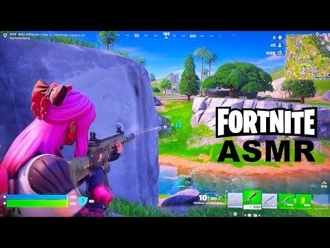 ASMR Playing Fortnite (Whispered Gaming, Controller Sounds)