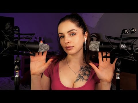 ASMR From Ear To Ear: Mic Brushing, Positive Affirmations, Water Globes