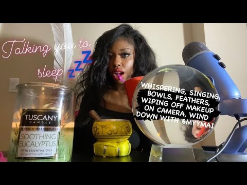 ASMR Ramble| Wipe Off Makeup with Me + Forcing/ Talking You to Sleep Compilation