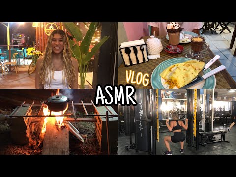 ASMR VLOG | Fogueira | Academia | Cinema… 🤩