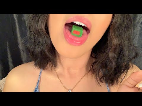 ASMR | INTENSE WET MOUTH SOUNDS, GUM CHEWING, GUM POPPING + KISSES