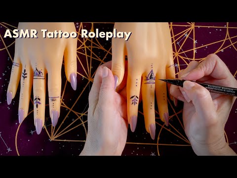 ASMR ITA - TI FACCIO IL TATUAGGIO ALLE MANI PersonaL Attention Roleplay on Mannequin