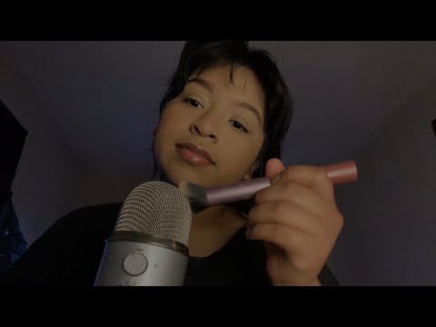 Relaxing mic brushing + mouth sounds,✨minimal talking🌙