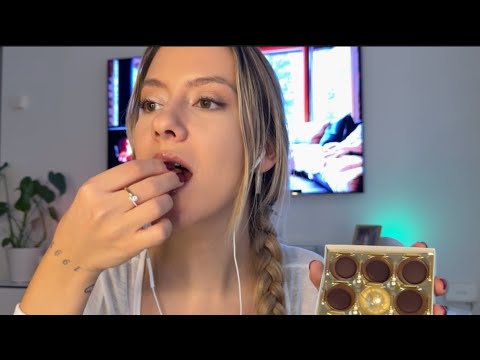 Eating Toffifee Caramel Chocolate ASMR | Mouth sounds