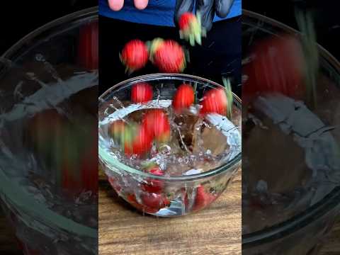 Viral strawberry Recipe ASMRCooking #food #shorts #cooking  #indianasmrworld #asmr