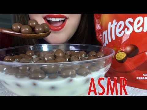 ASMR Maltesers CHOCOLATE BALLS With Milk - EXTREMELY CRUNCHY Eating Sounds!