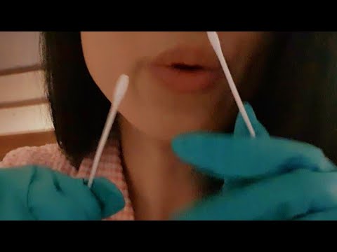 ASMR Ear Cleaning With Latex Gloves 😌 💤 binaural ear tapping, camera touching, hand movement, LOFI