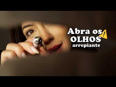 ASMR Exame oftalmológico delicado para dormir (sussurros, voz suave, atenção pessoal)