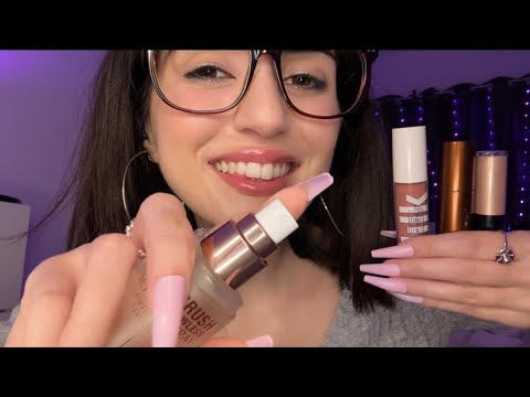 ASMR | Friend Does Your Makeup With New Luxury Makeup Products 😍 ✨| tingly tapping and whispering