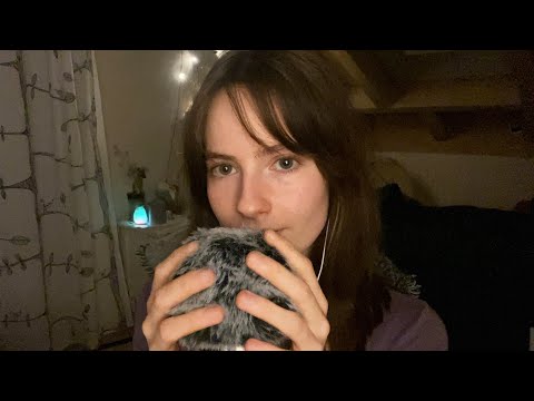 ASMR | Fluffy Mic, Soft Whispers, Rambling, Up Close 🌜