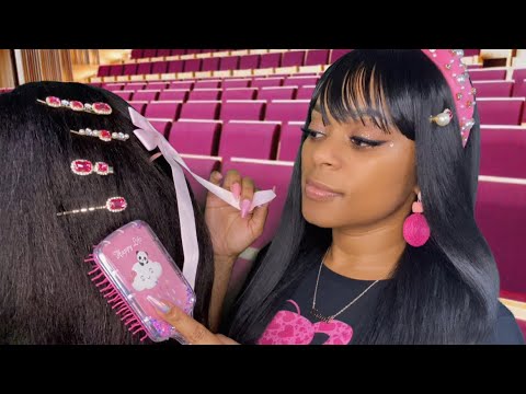 ASMR | 💗Girl Who Is Secretly OBSESSED With You Plays With Your Hair In Class + Pampers You