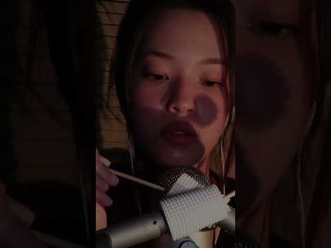 Satisfying ASMR Fluffy Ear Cleaning #asmr #asmrshorts #asmrsounds #shorts