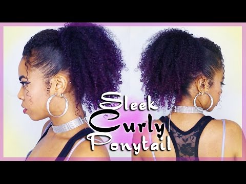 Sleek Big Curly Puff on Natural Hair ⎜5 Year Natural Hair Anniversary♥