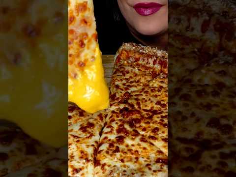 Little Caesars Cheesy stuffed crust pizza #asmr #pizza #food #shorts