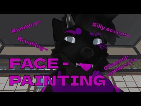 (FURRY) (ASMR) Painting on your face with a silly accent.