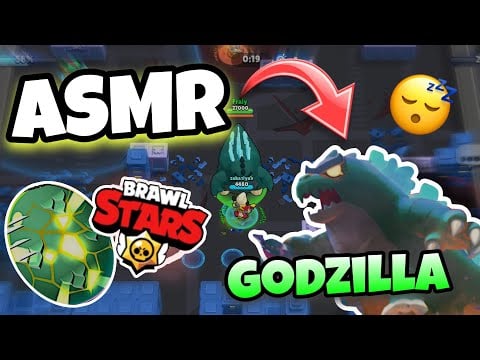 ASMR Français • Découverte NOUVELLE MAJ GODZILLA sur BRAWL STARS + PACK OPENING OEUFS GODZILLA😴💫