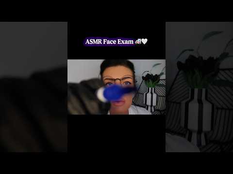 ASMR drawing on your face, face exam 💙 #asmr  #asmrshorts #asmrdoctor