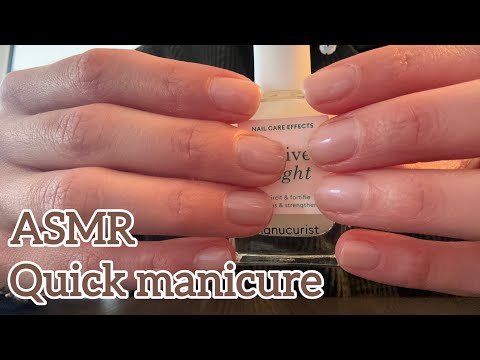 ASMR 🌙 Quick & quiet manicure (no talking)