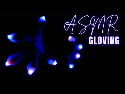 ASMR Lightshow 💙 Mouth Sounds & Hand Movements