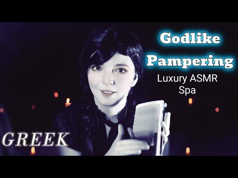 ASMR Luxury Spa in Greek Underworld | Soft-Spoken Cinematic Roleplay for Sleep & Tingles