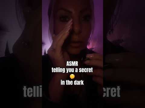 ASMR whispering you a secret 🤫 in the dark ASMR mouth sounds #asmr #asmrvideo